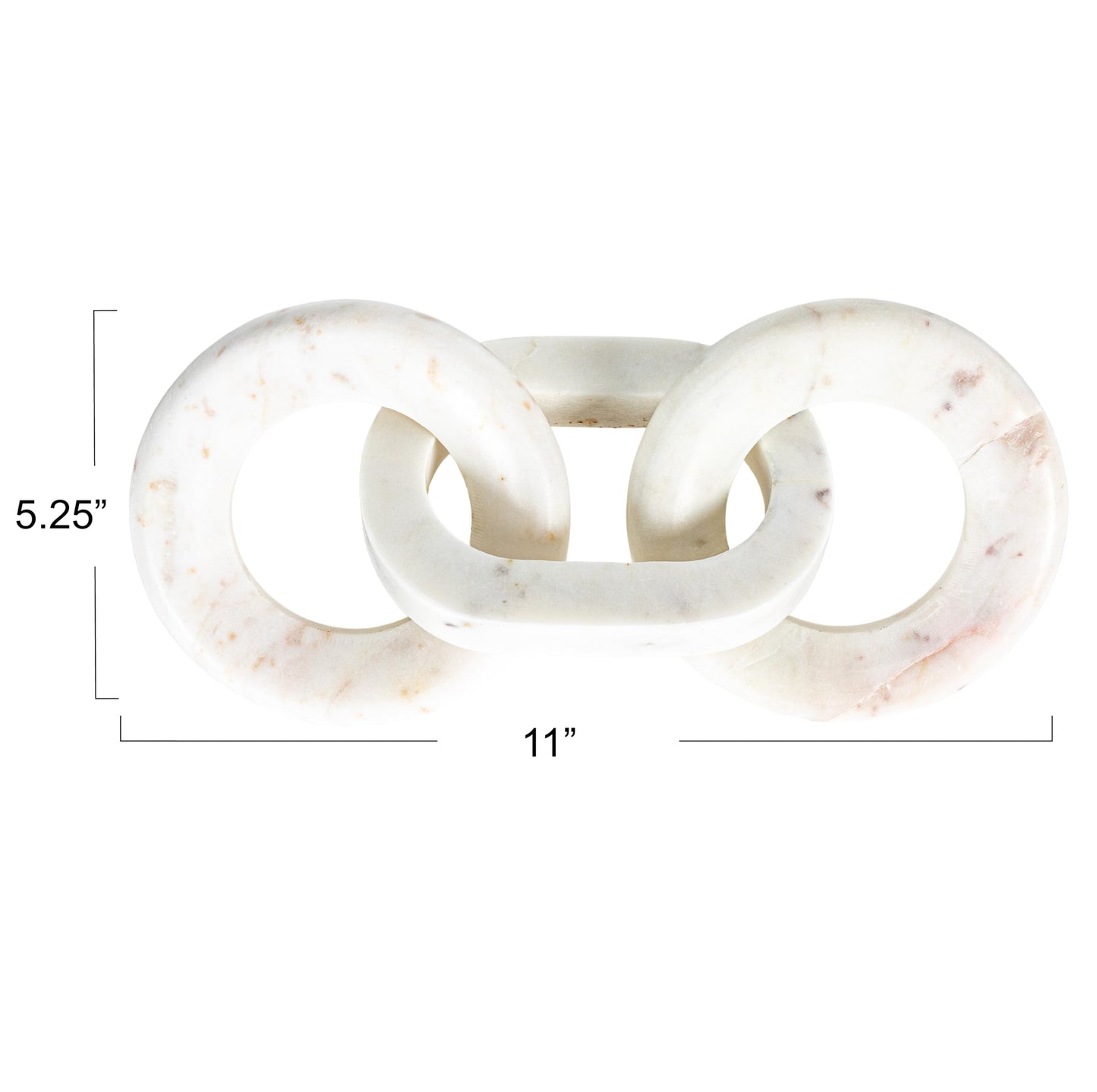 Bloomingville Marble Chain Décor, White
