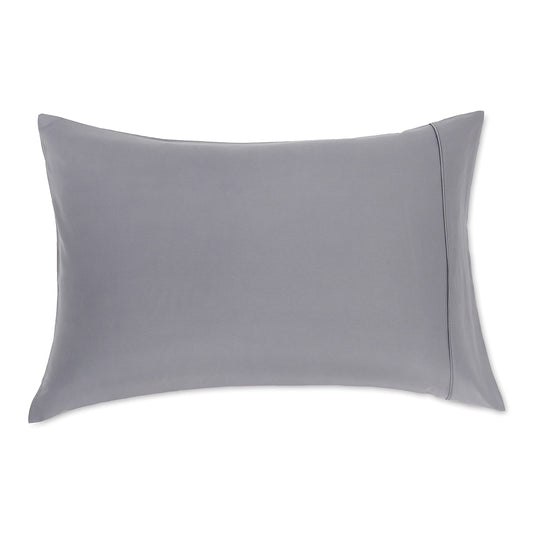 Amazon Basics Standard Pillowcases Set of 2 - Lightweight, Super Soft Easy Care Microfiber, Dark Gray, 30" L x 20" W, Pillows Not Included