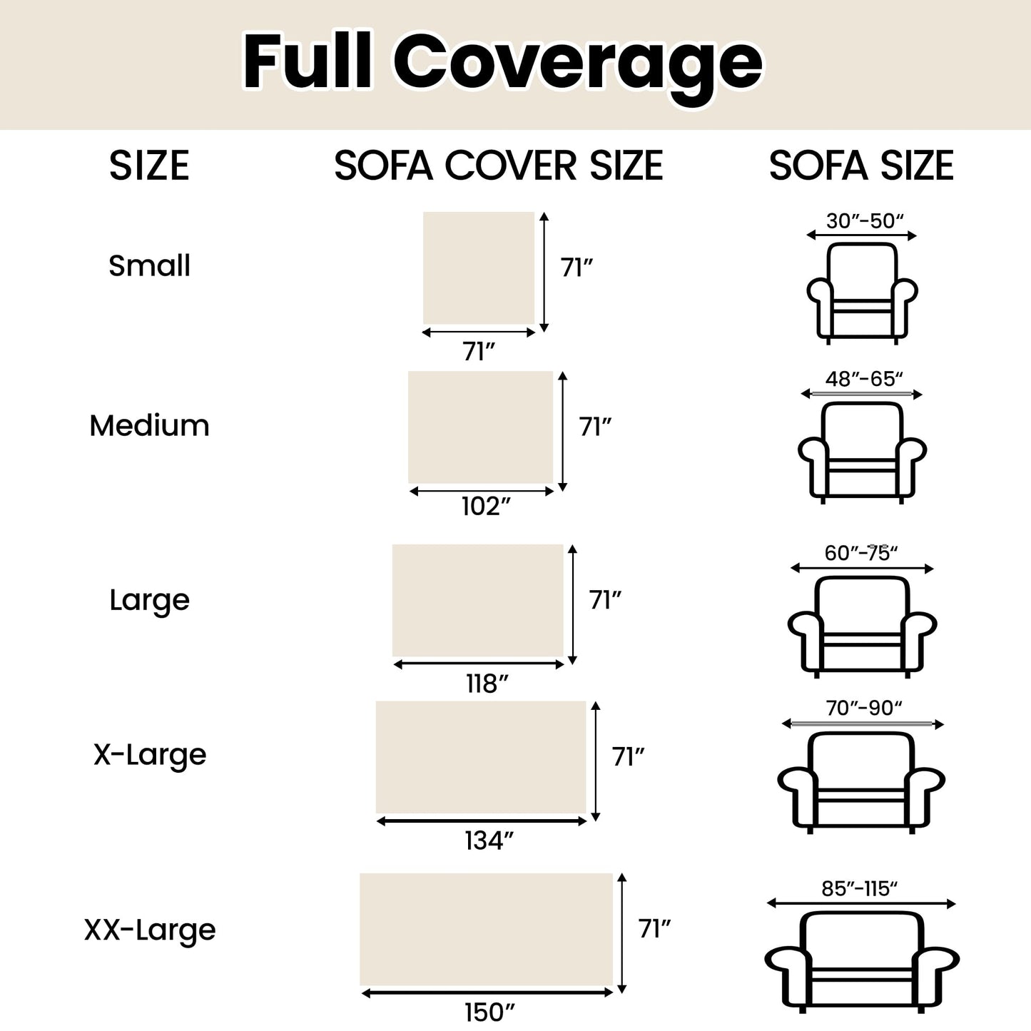 Nestiva Boho Chenille Couch Cover Simple Style Sofa Slipcovers Sofa Cover for 2 Cushion Couch Sofa, Pet Friendly Loveseat Cover Armchair Cover for Sectional Sofa(Beige, 71"x102")