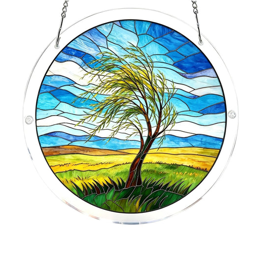 Acrylic Puzzles Sun Acrylic Catcher Window Hanging, 83 Pieces 7.87 Inch Sun Acrylic Catcher Acrylic Puzzles Garden Decoration, Crystal Puzzle for Adults DIY Home Decor Gift for Women Men Mom (Color-E)