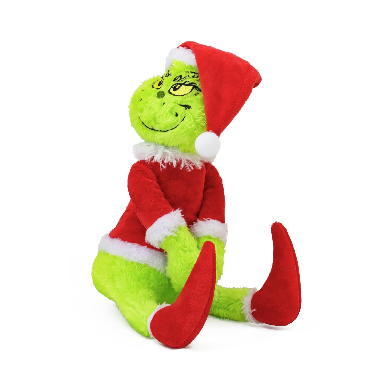Green Furry Christmas Thief Tree Topper, Holiday Character Tree Hugger Decoration for Wine Bottle Curtain Christmas Tree Ginger Bread Home Decor (1 Pack)