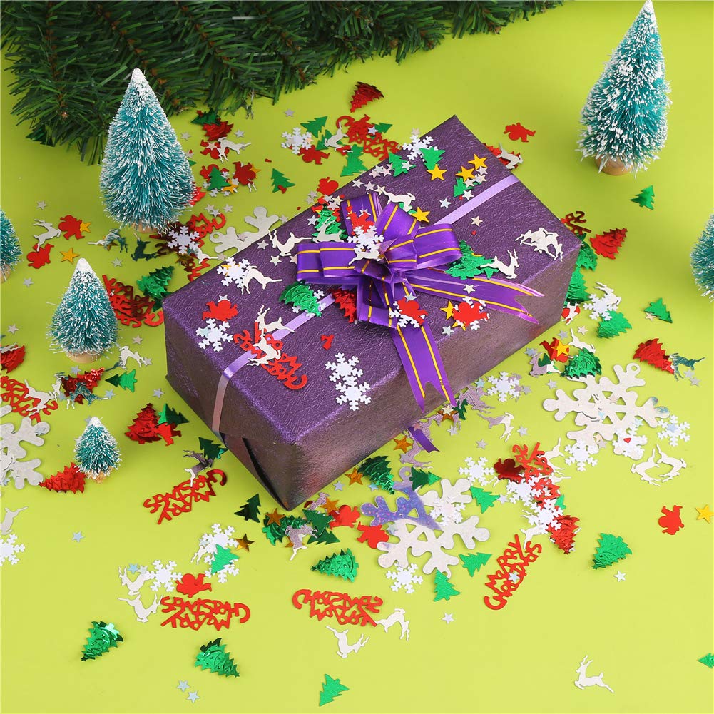CCINEE Metallic Foil Sequins Bright Table Decoration Set - 100g, 4800 Pieces, Christmas & New Year