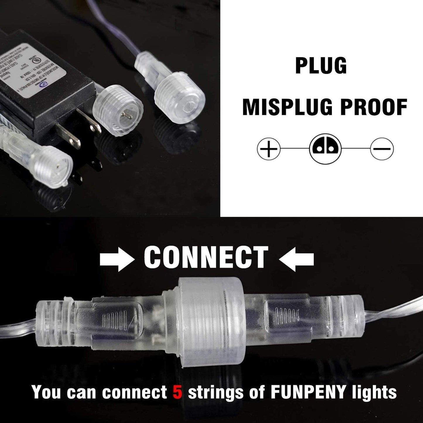 FUNPENY Meteor Shower Rain Lights, 288 LED Christmas Lights Icicle Snow Falling Halloween Light Outdoor Raindrop Light, 30cm 8 Tubes Xmas Tree Holiday Christmas Halloween Decoration, Blue