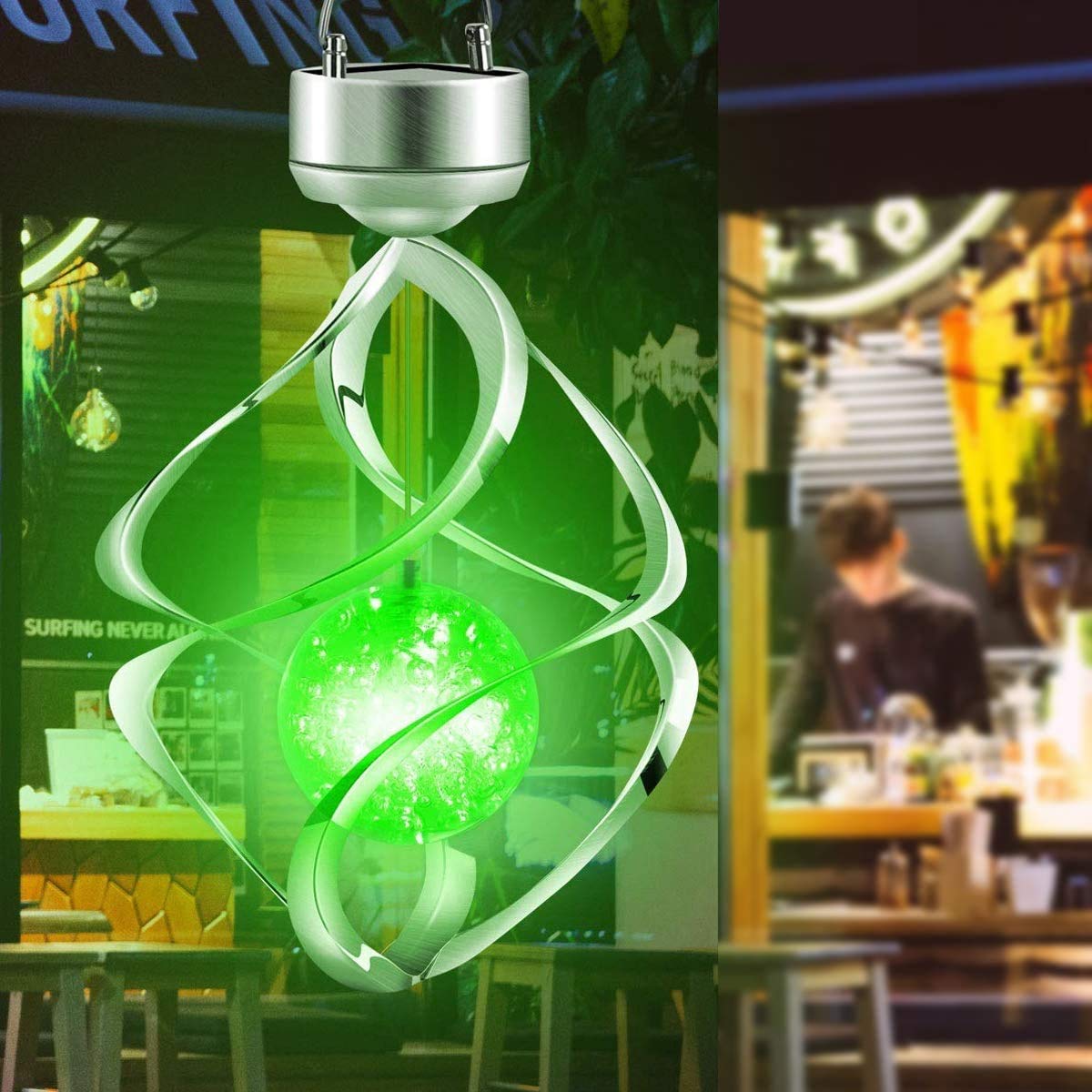 Solar Lights Outdoor Yard Decor Wind Chimes LED Colour Changing Hanging Light for Design Decoration for Garden, Patio, Balcony,Lawn Birthday Gifts for Women Mom Grandma
