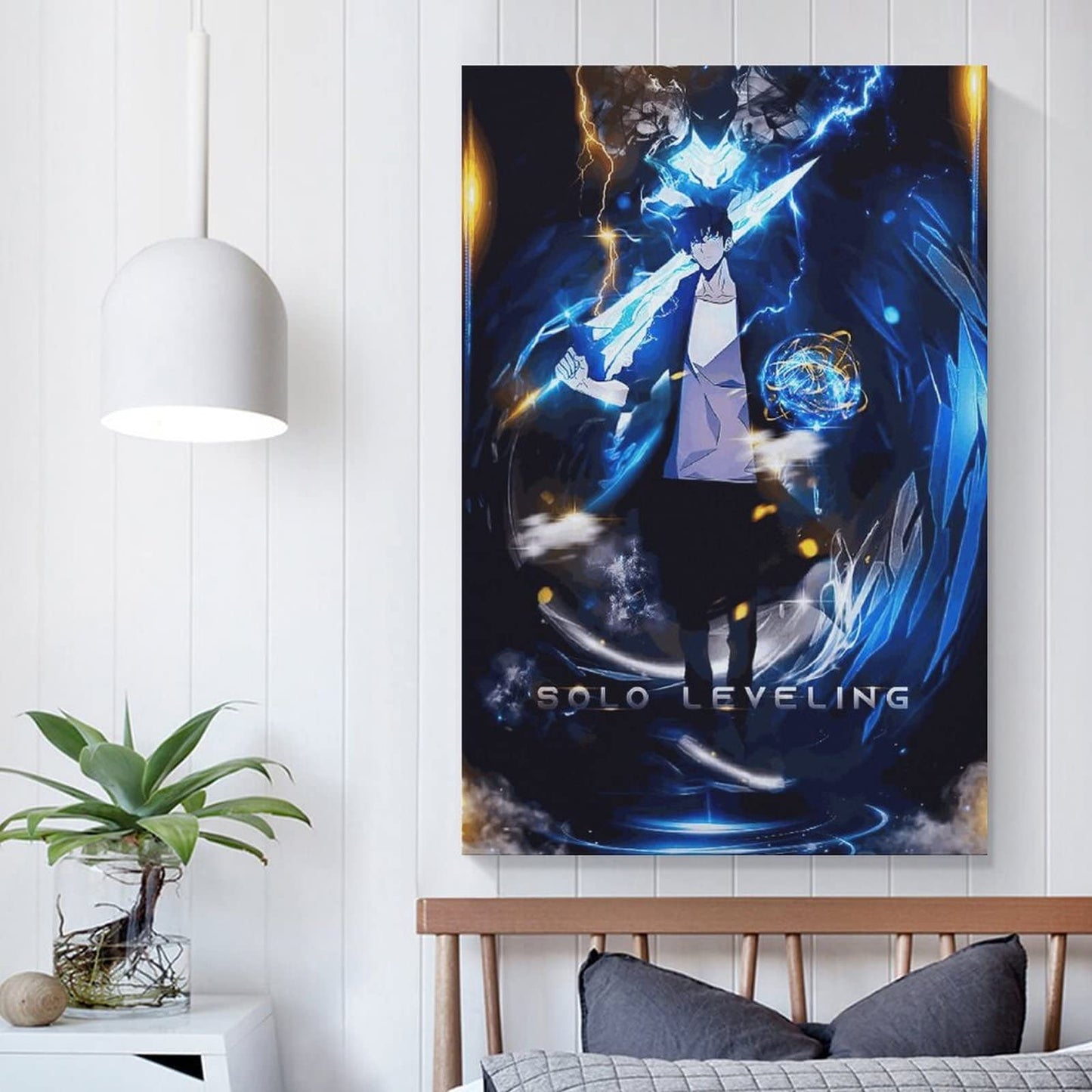 SIPMAN Solo Leveling Anime Canvas Print Home Decorations Posters For Room Aesthetic Wall Art Poster Unframe 12x18inch(30x45cm)