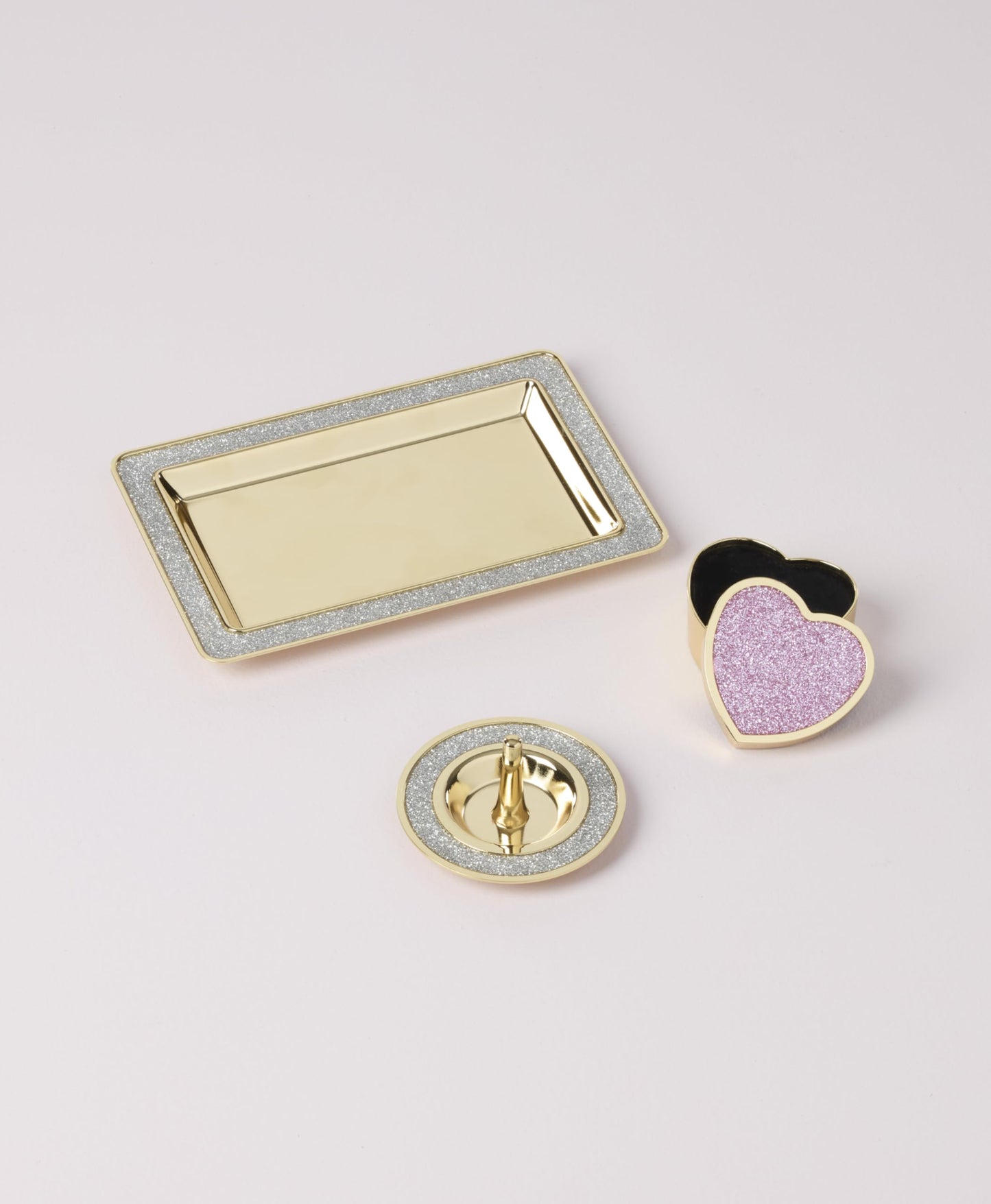 kate spade new york 897452 Sitting Pretty Pink Glitter Ring Dish