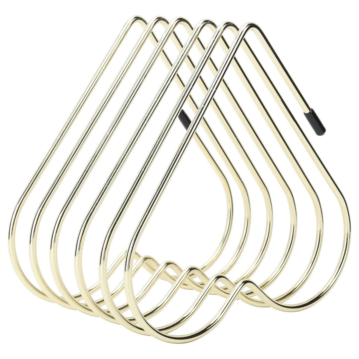 Kodrily Folder Holder for Desk, Heart Shaped Desk File Organizer Vertical File Holder, 5 Slots Iron Gold File Holder, Telescopic Book File Organizer Stand for Desk File, Gold