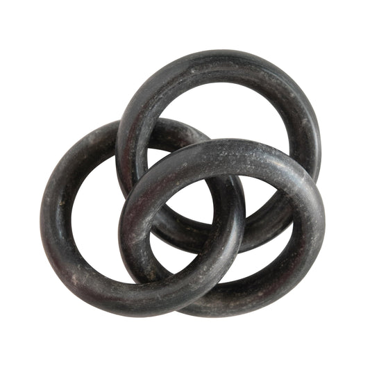 Bloomingville Marble Circle Chain, Black Décor, AH1797