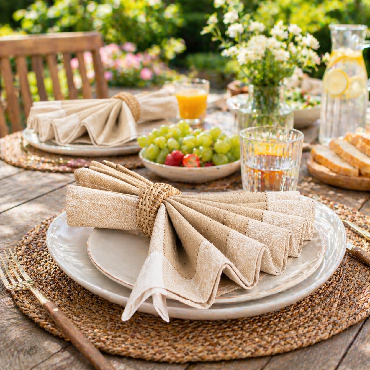 Homidate Cloth Dinner Napkins – Machine Washable Reusable Fabric Napkins for Weddings, Parties & Table Decorations