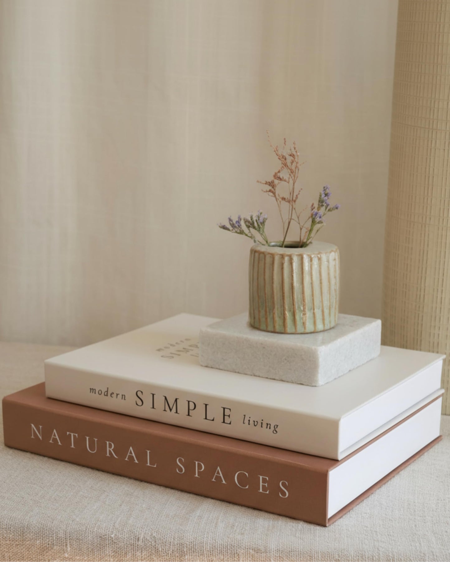 Beautiful Decorative Books - Set of 2 Boxes Enhance Your Coffee Table, Bookshelf or Mantel Shelf Decor - Aesthetic Fake/Faux Books for Modern Home Decoration, Photo Storage and as a Keepsake Box
