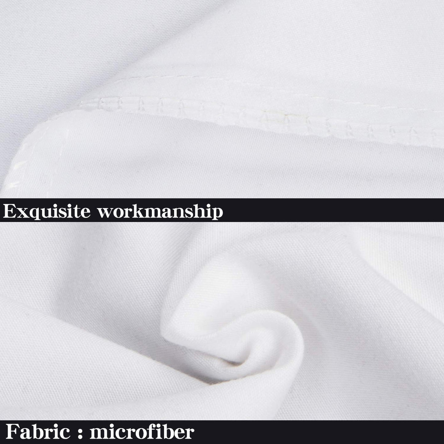 NTBAY Queen Pillowcase Set - 4 Pack Brushed Microfiber 20x30 Pillowcases - Soft, Wrinkle-Free, Fade-Resistant, Stain-Resistant, White Pillowcases with Envelope Closure - 20x30 Inches, White