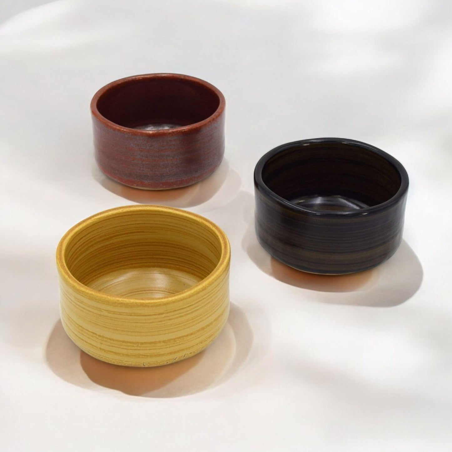 Product of Gifu Japan Ceramic Matcha Bowl, Handmade Chawan Japanese Green Tea Cup, Matcha Mixing Bowl, 400ml 13.6 oz, Brush Stroke Pattern, Black