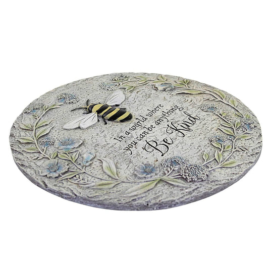 Roman Giftware Inc., Garden Collection, 11.75" D BEE Stepping Stone,Religious, Inspirational, Durable (1x11x11)