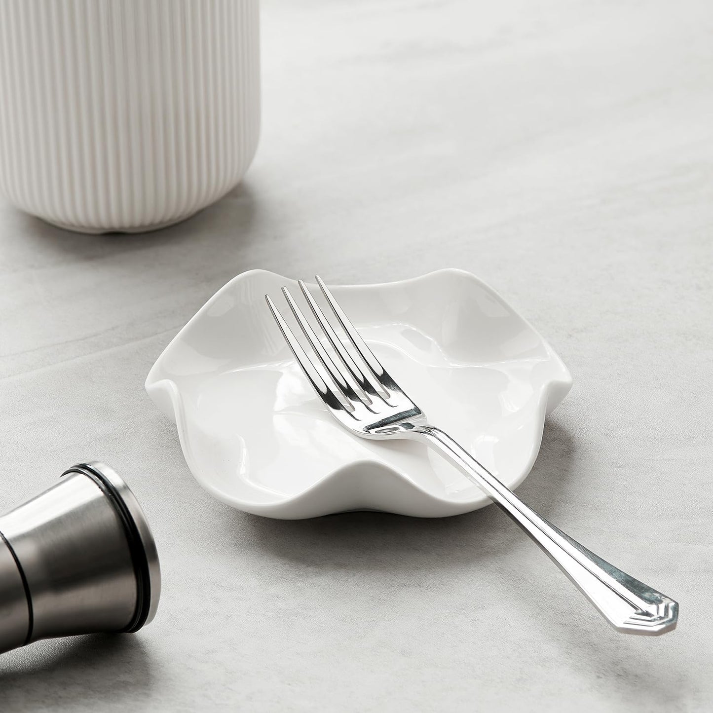 Mfacoy Spoon Rest for Stove Top, 5.3 Inch Ceramic Spoon Holder for Kitchen Counter, Coffee Spoon Holder, Cooking Utensil Rest for Spoons, Ladles, Tong, Heat-Resistant Spoon Rest, Housewarming Gifts