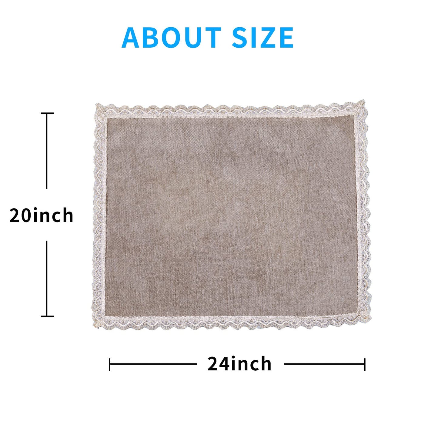 MINJIATEX Couch arm Covers,Non-Slip lace Sofa arm Cover Set of 2 Washable Sofa armrests Covers for Living Room Recliner Chair arm Cover Protectors for Leather Sofa armrest slipcover