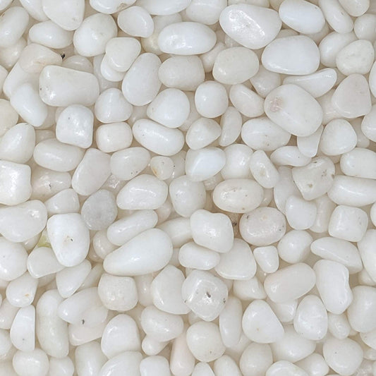 Midwest Hearth Decorative Polished White Pebbles 3/8" Gravel Size (2-lb Bag)