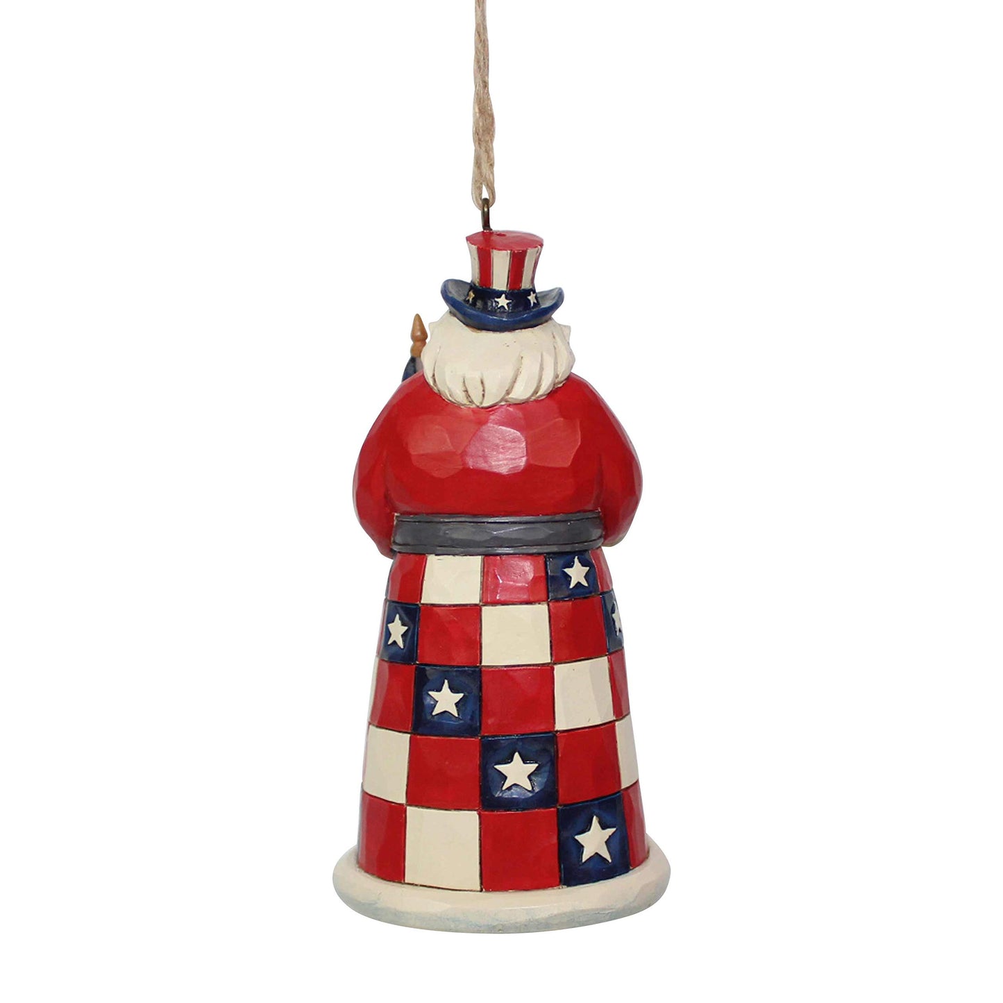 Enesco Jim Shore Heartwood Creek 6001508 American Santa Ornament, 4.5"