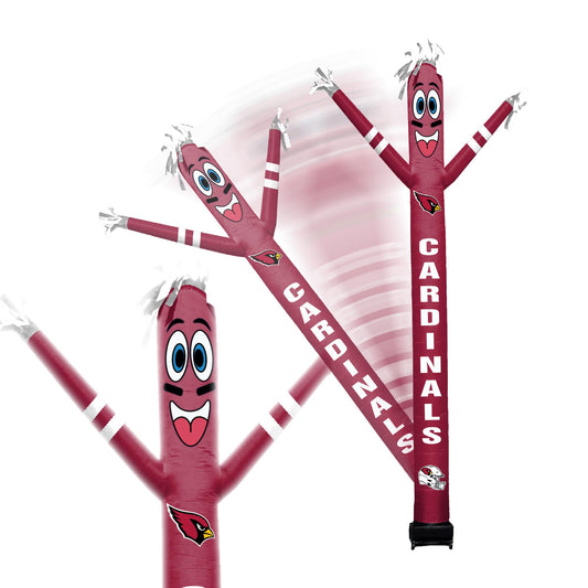 Sporticulture NFL Football Arizona Cardinals Wacky Waving Inflatable Tube Guy with LED Lights & Built-in Blower Air Wacky Dancers NFL Inflatable Tube Man Crazy Sports Fan Outdoor Party Decoration