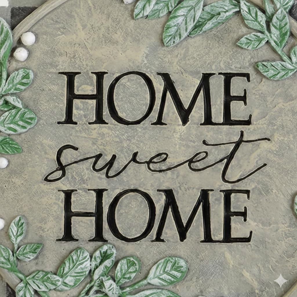 Carson Home 12729 Home Sweet Home Garden Stone, 8.25-inch Diameter