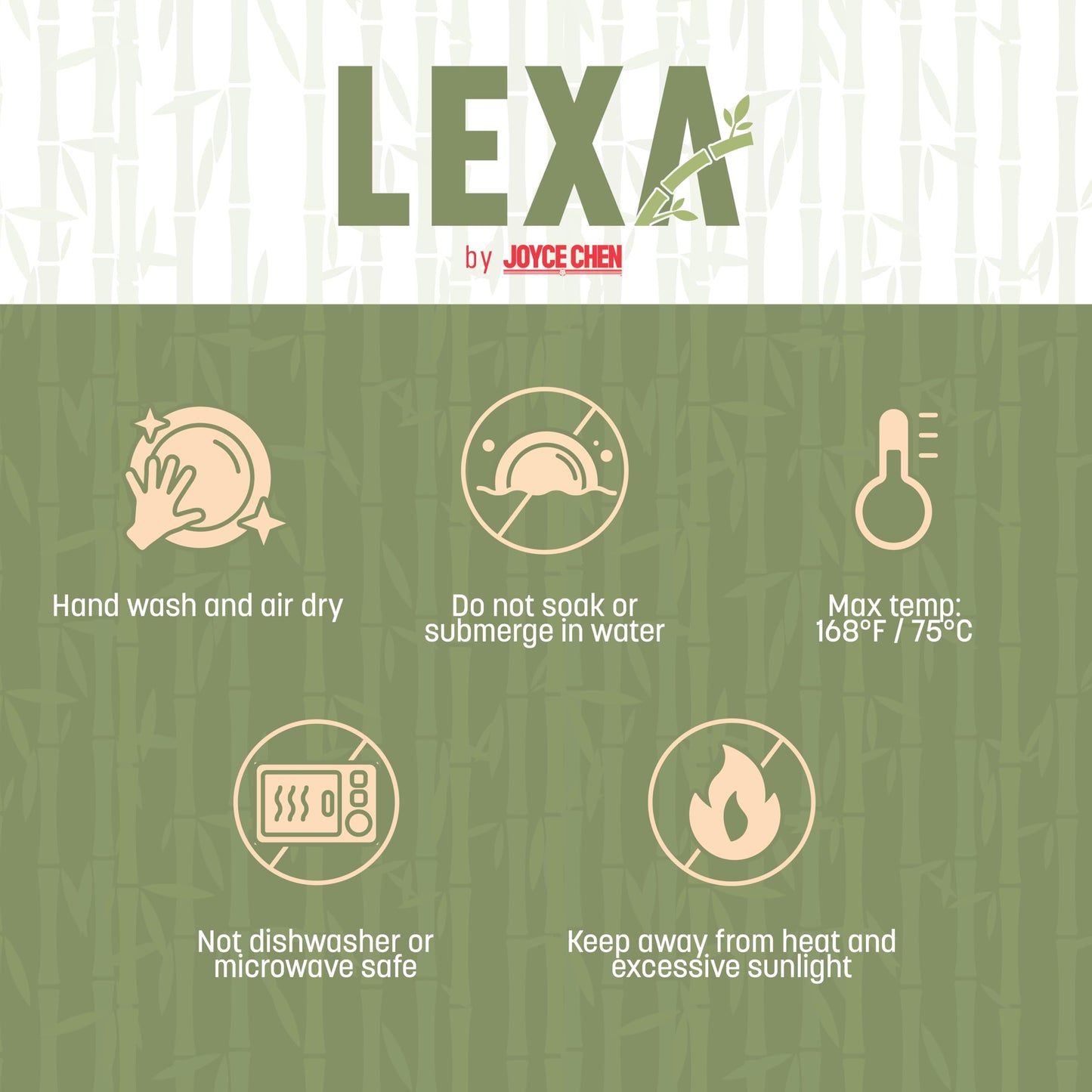 LEXA 12" Handmade Bamboo Salad Bowl – 130 oz Large Wooden Fruit Bowl for Kitchen Counter, White