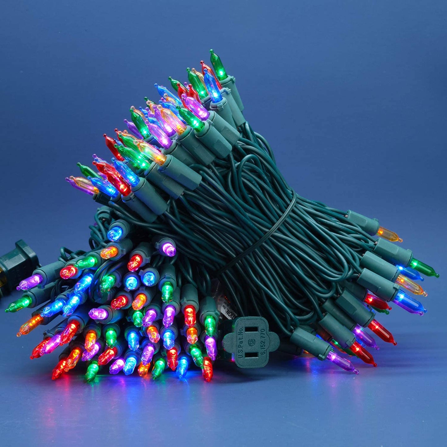 SWEET SHINE 200 Count Multicolor LED Christmas Lights, 66 ft Green Wire UL Certified Commercial Grade Holiday String Light Set (Multicolor)