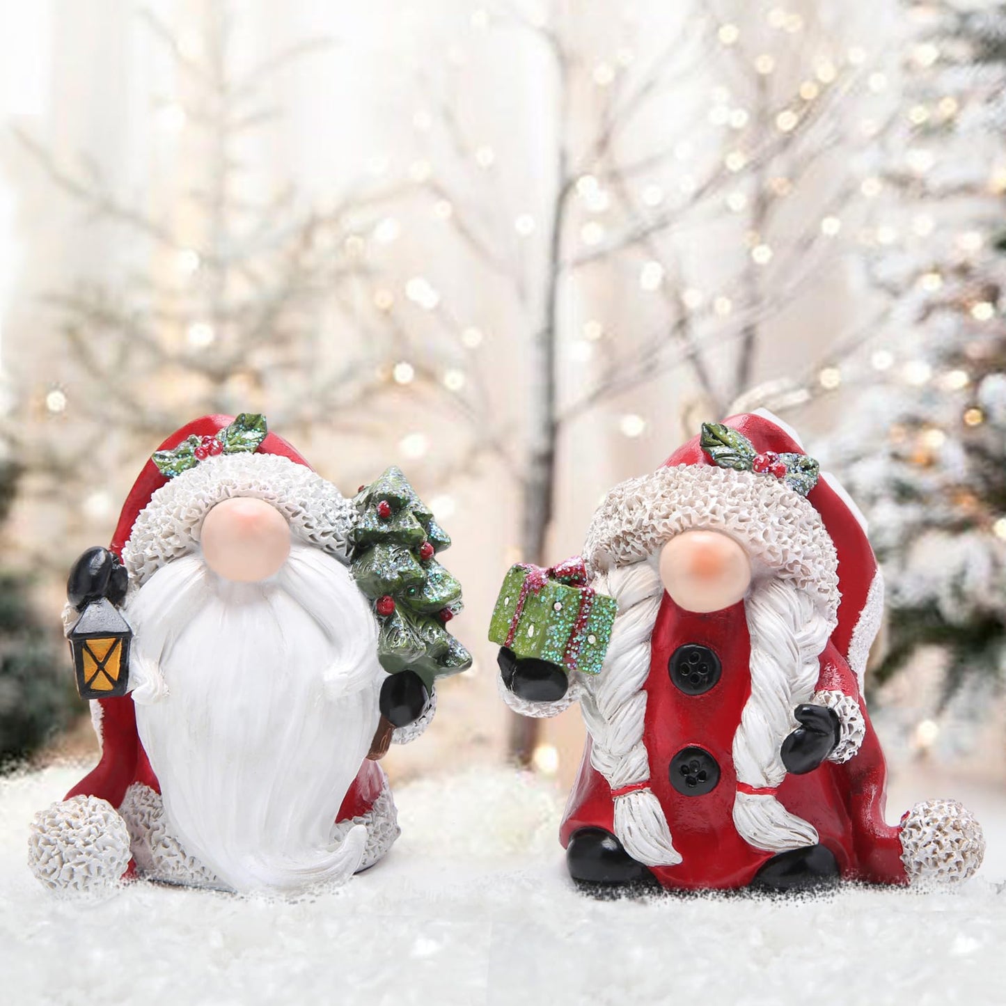 Hodao Joyful Christmas Elf Decorations: Unique Design, Christmas Tree and Gift Elves, Dazzling Lights, Creating a Dreamy Holiday Atmosphere…