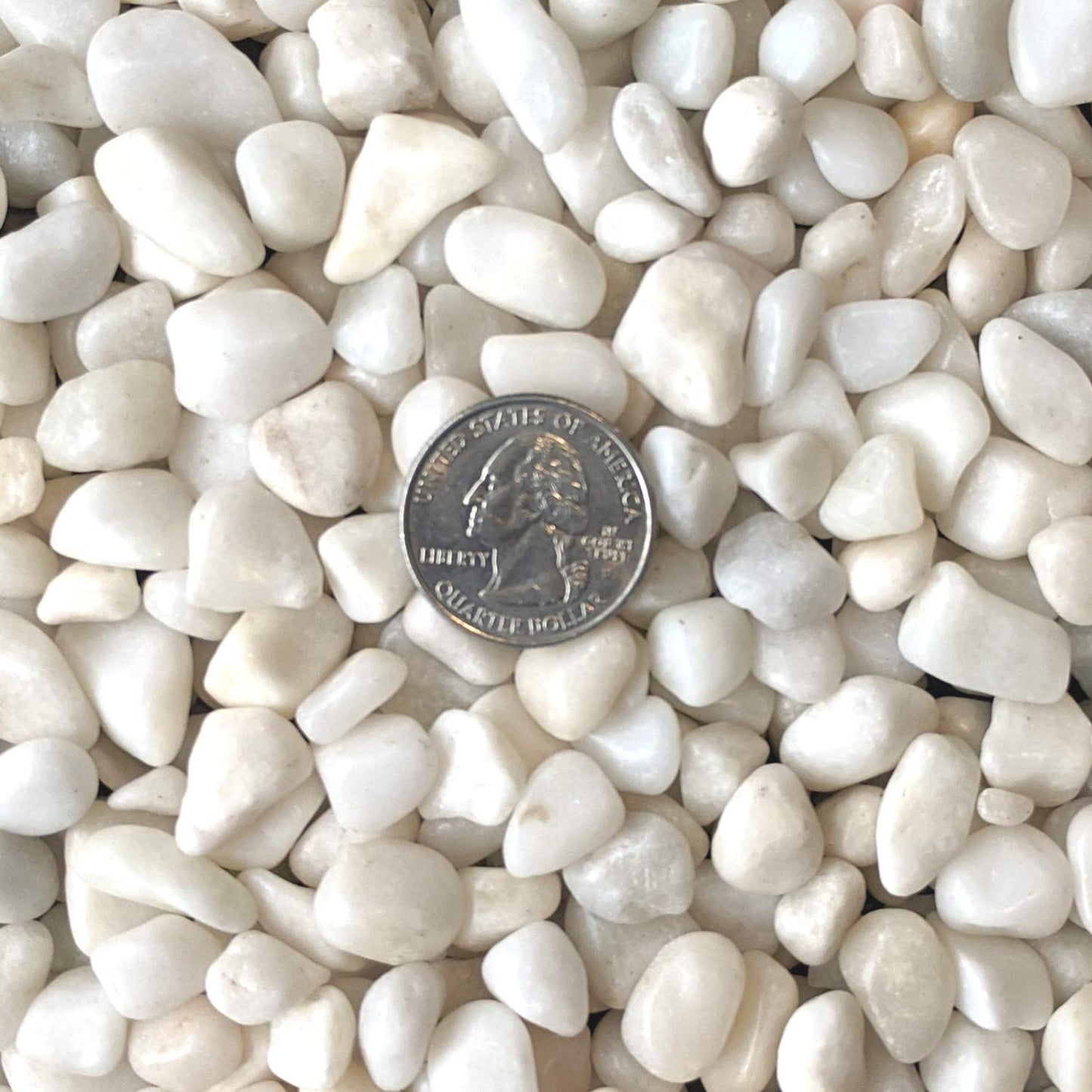Midwest Hearth Decorative Polished White Pebbles 3/8" Gravel Size (2-lb Bag)