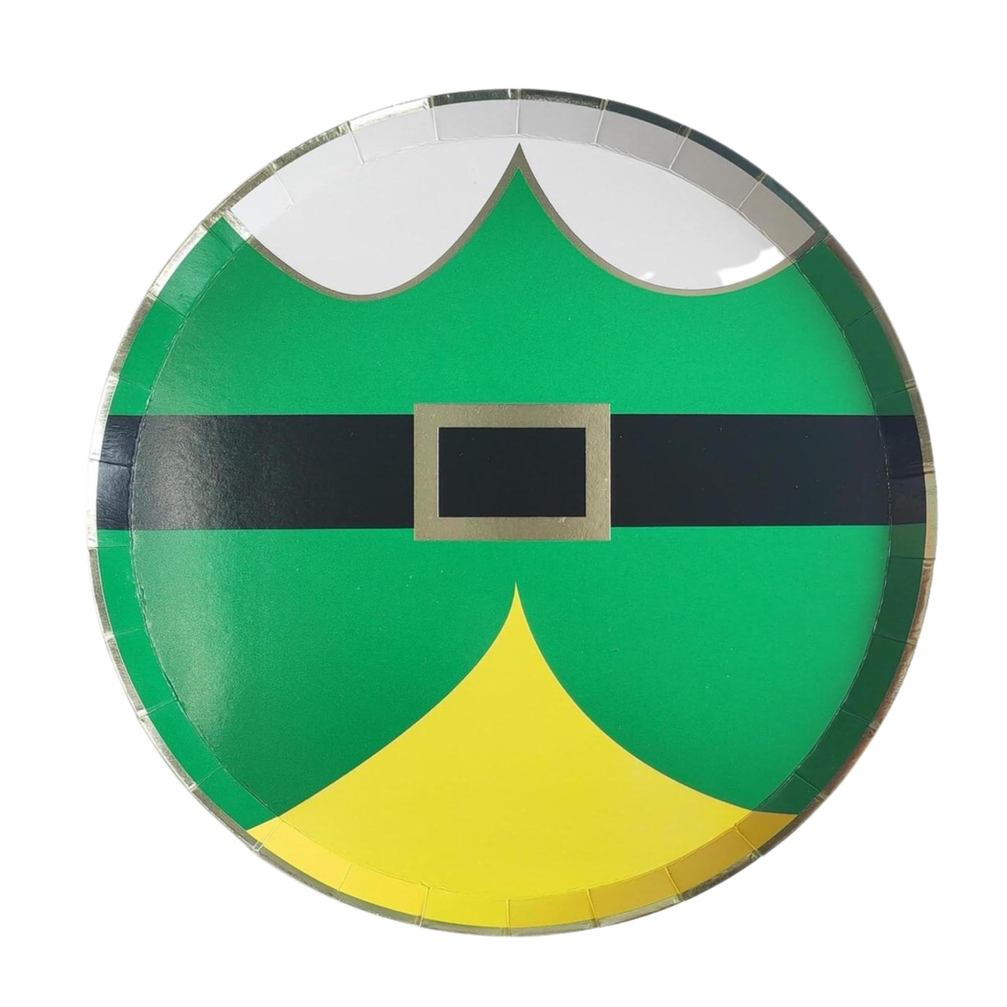 Elf Merchandise Small Plates by Bonjour Fete | Elf Christmas Décor, Birthday Decorations, Buddy the Elf, Disposable Plates| 8.25" D (8 Pack)