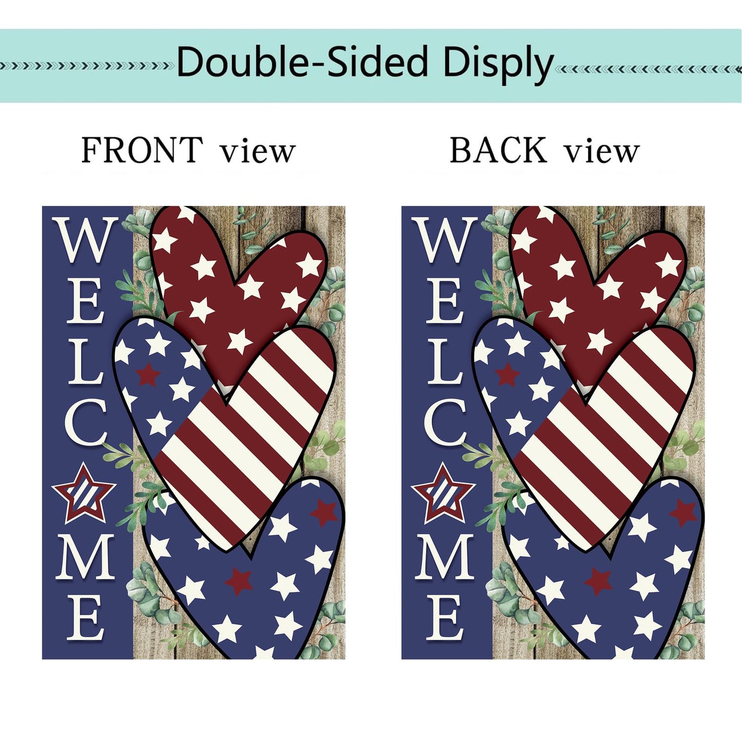 Seasonal Garden Flags Set of 12 Double Sided 12x18 Inch, Small Yard Flags for Outside, Christmas Halloween Easter Valentine's Day Decor, Spring Summer Fall Winter Holiday Garden Decorations
