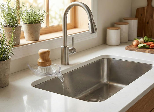 NEWHENGS Self Draining Decorative Leaf Shape Clear Glass Bar Soap Dish, Heavy Soap Holder for Bathroom, Sink and Kitchen