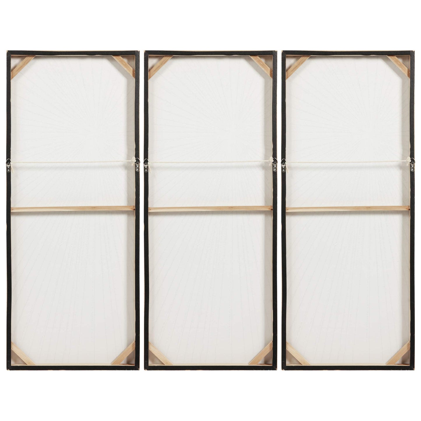 Empire Art Direct Gold Wall Art Textured Hand Painted Canvas by Martin Edwards, Triptych, 48" x 20" each, Sunshine
