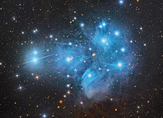 The Pleiades open star cluster in the constellation of Taurus Poster Print by Roberto ColombariStocktrek Images (17 x 11)