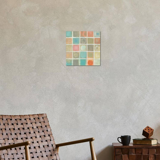 ART.COM Wall Art Print Sea Glass Mosaic Tile III by Silvia Vassileva, 16" x 16"