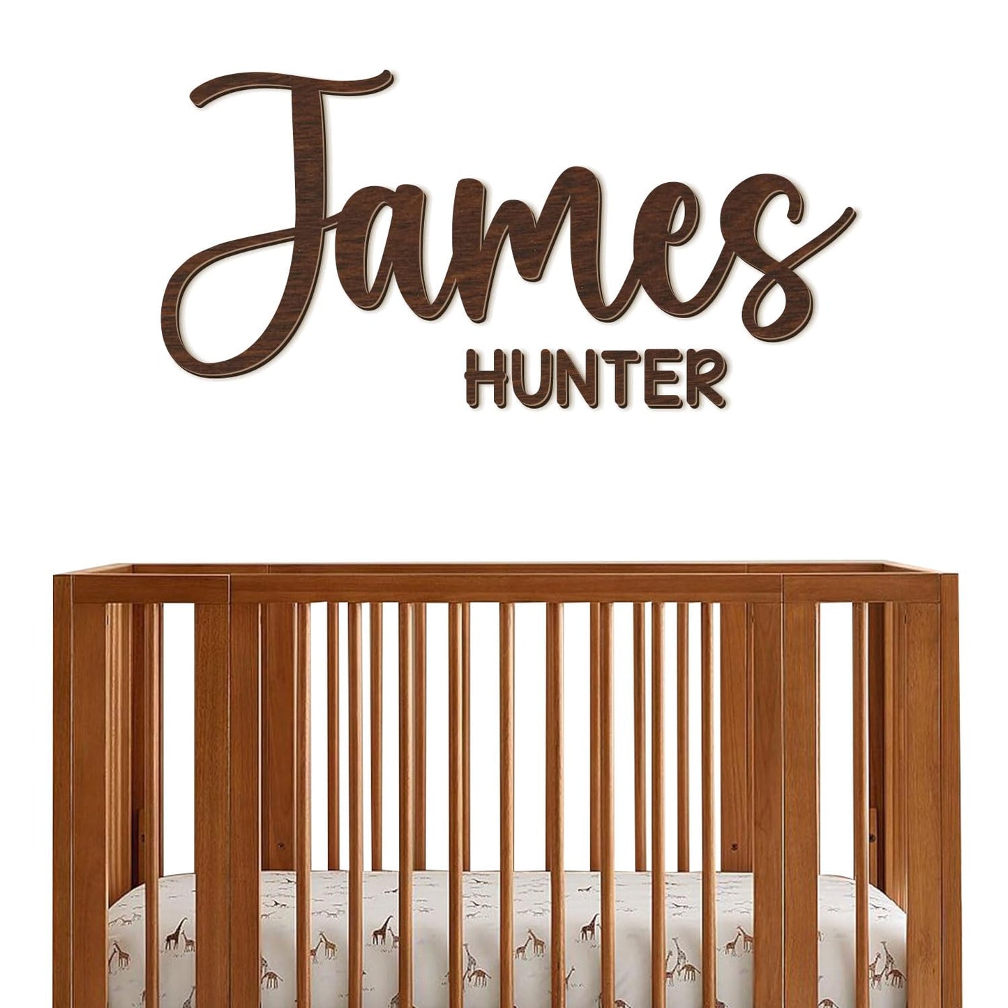 Personalized Name Sign for Nursery - Custom Wooden Name Signs for Kids Room, Personalized Nursery Name Sign - Perfect Kids Room Decor, Wall Name Decoration & Wedding signs, Family Name Signs