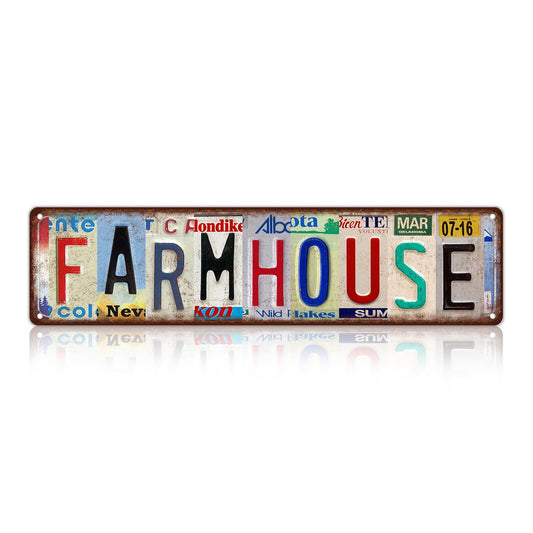 Vintage Farmhouse Metal Tin Signs Street Signs Home Wall Decor 16 x 4 Inches