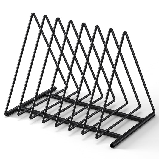 TOPCJ Triangle File Folder Racks,7 Sections File Holder,File Storage Sorter/Stand,Desktop File Organizer,Wire Organizer Rack,Magazine Folder Holder,Letter/Legal,Suitable to Hold Large/Small Items