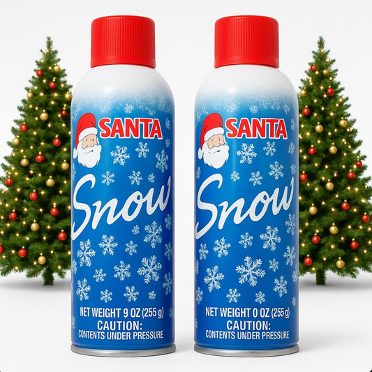 Artificial Snow Spray, Decorative Spray for Trees, Wreaths, Windows, 2 Pack