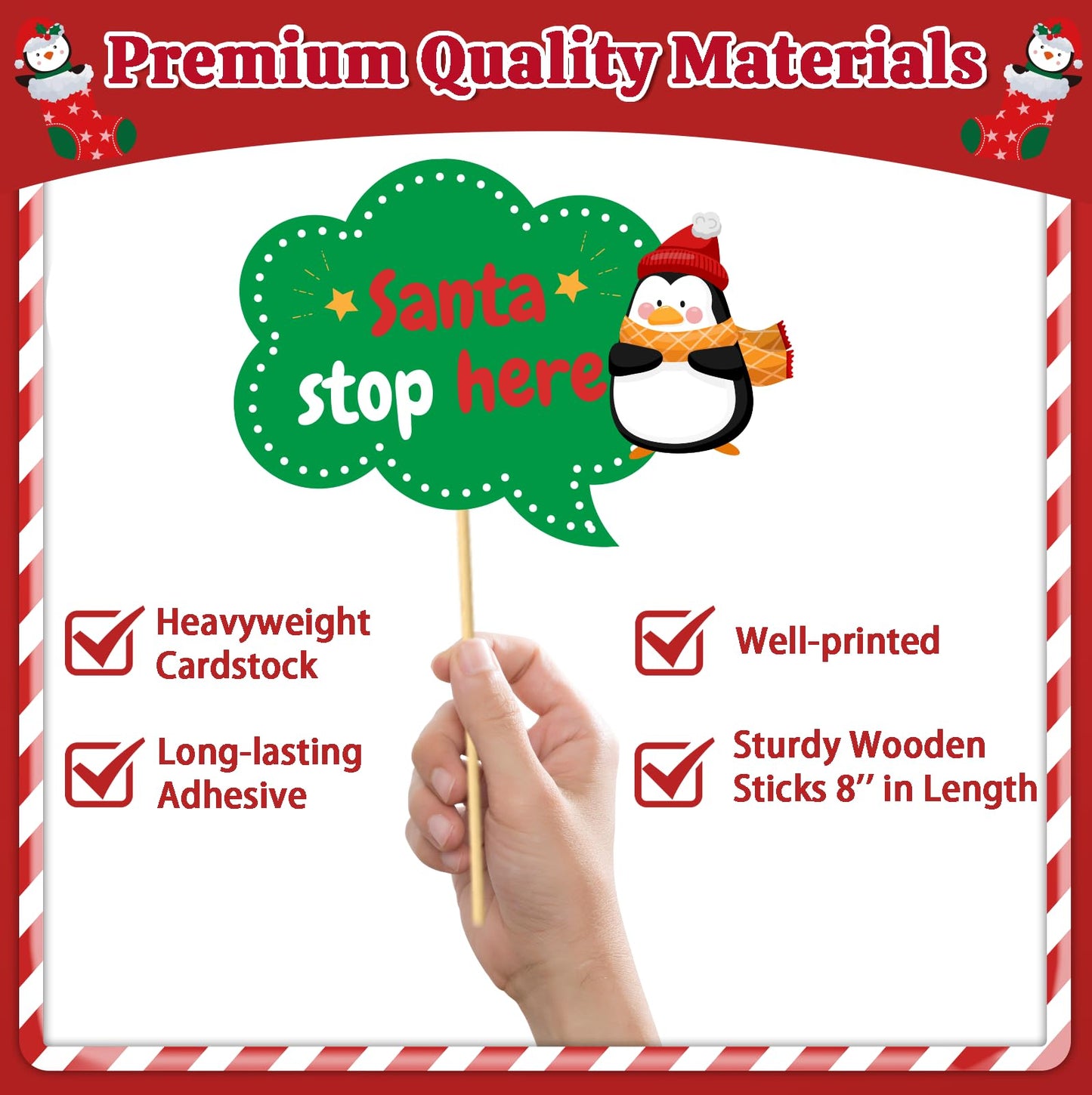 Christmas Photo Booth Props - 36Pcs Christmas Party Decorations Decor & Selfie Accessories, Fun Xmas Party Favors Gifts for Adults, Office Party Supplies