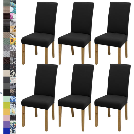 BIETYONE Chair Covers,Dining Room Chair Covers Set of 6,Stretch Kitchen Chair Cover,Washable Dining Chair Cover,Parsons Chair Slipcovers Protective,for Home,Restaurant,Banquet