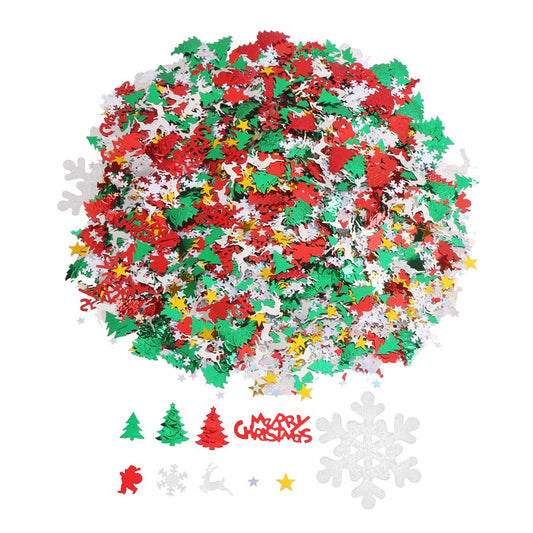 CCINEE Metallic Foil Sequins Bright Table Decoration Set - 100g, 4800 Pieces, Christmas & New Year
