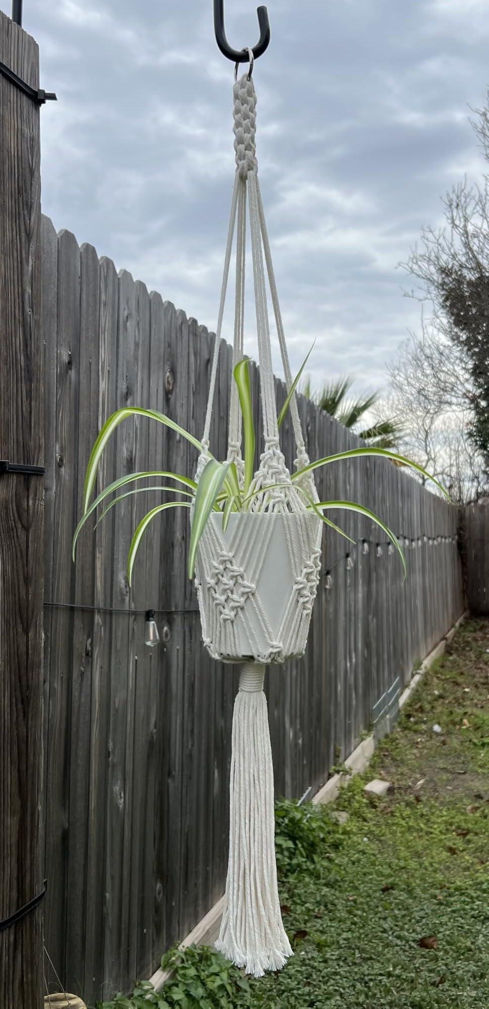 Shineloha 2 Pack Macrame Planter Hanger for up to 8" Pot, Indoor Hanging Planter | Plant Hanger Indoor, Hanging Plants Holder Basket | No Plant or Pot Included