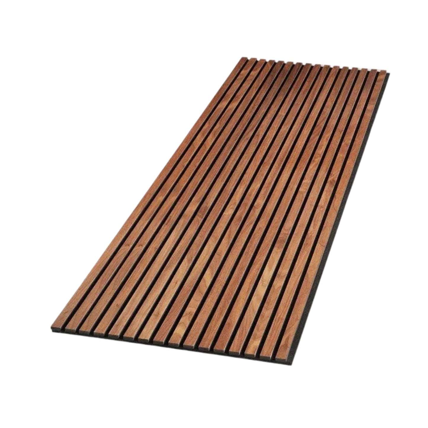 WVH Luxury American Walnut Acoustic Slat Wood Wall Panels, Measures 94.49" x 25.20", Premium Oiled Finish, Interior Decor for Walls & Ceilings, Noise Cancelling & Sound Absorbing for Home, 2pcs