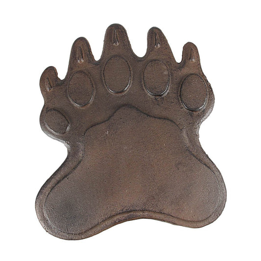 Cast Iron Bear Footprint Garden Stepping Stone