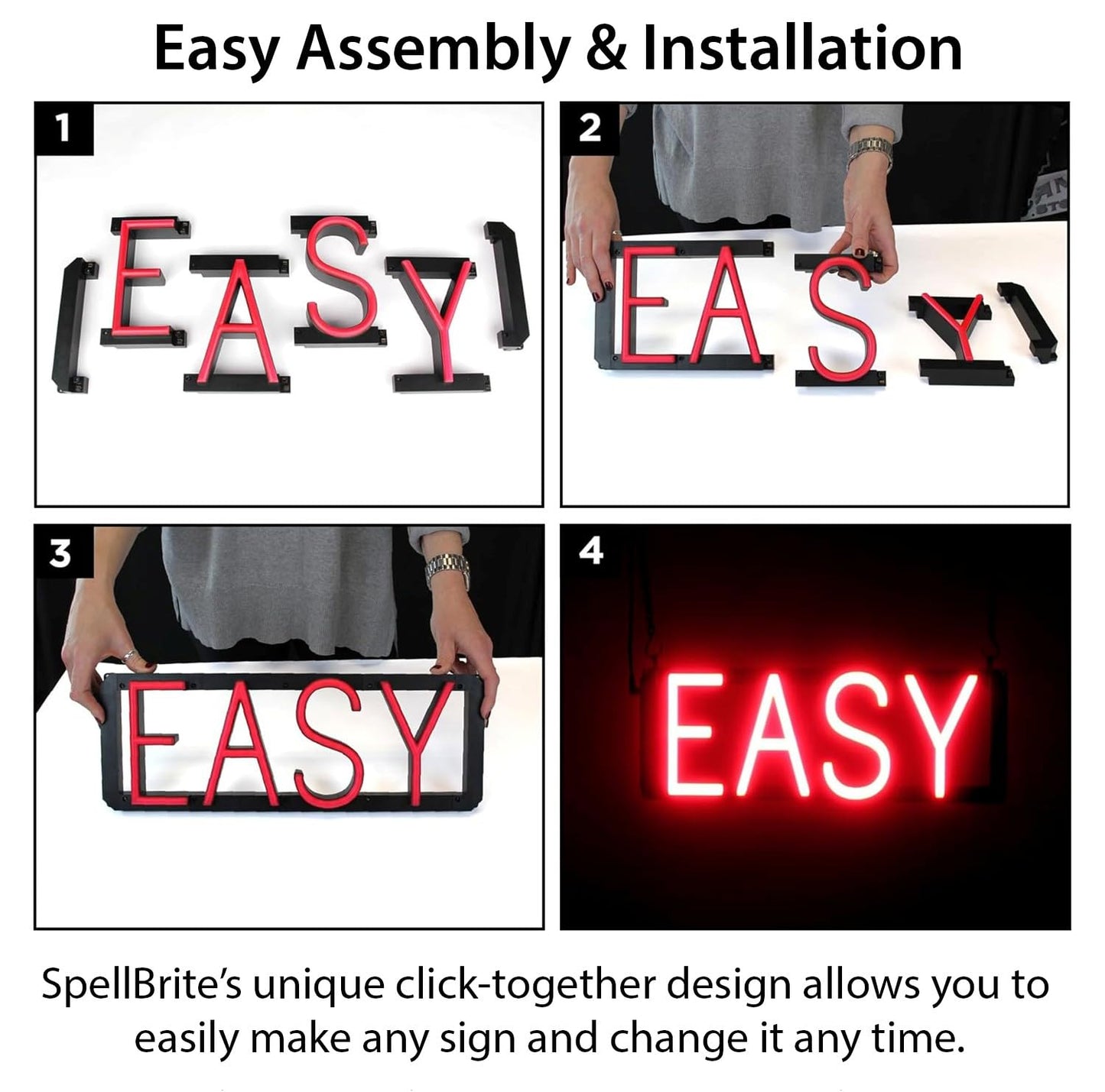 SpellBrite DRIVE THRU OPEN Sign for Business | Open Signage with Neon Look, Red LED Light Source | 18.0" x 23.8"
