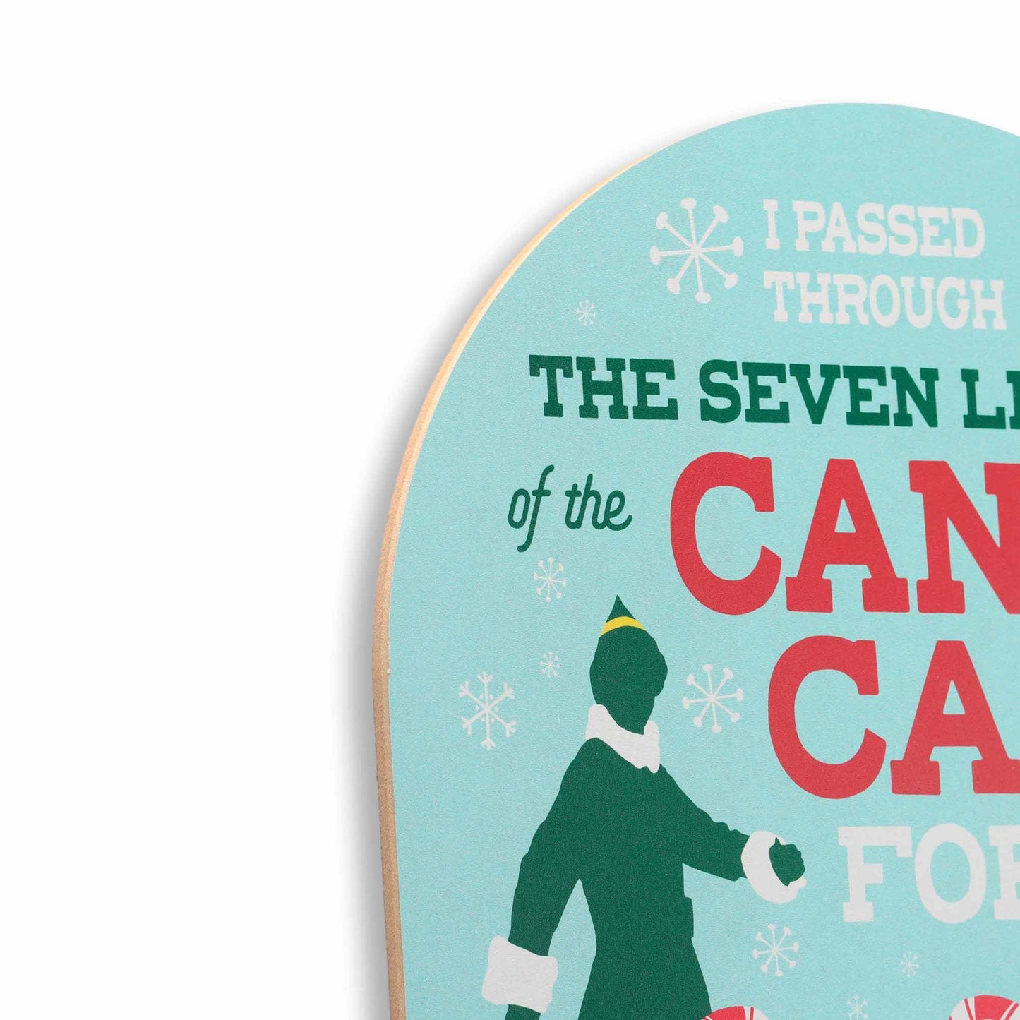 Elf Movie Seven Levels of the Candy Cane Forest Wood Wall Decor - Fun Elf Christmas Decoration for Home