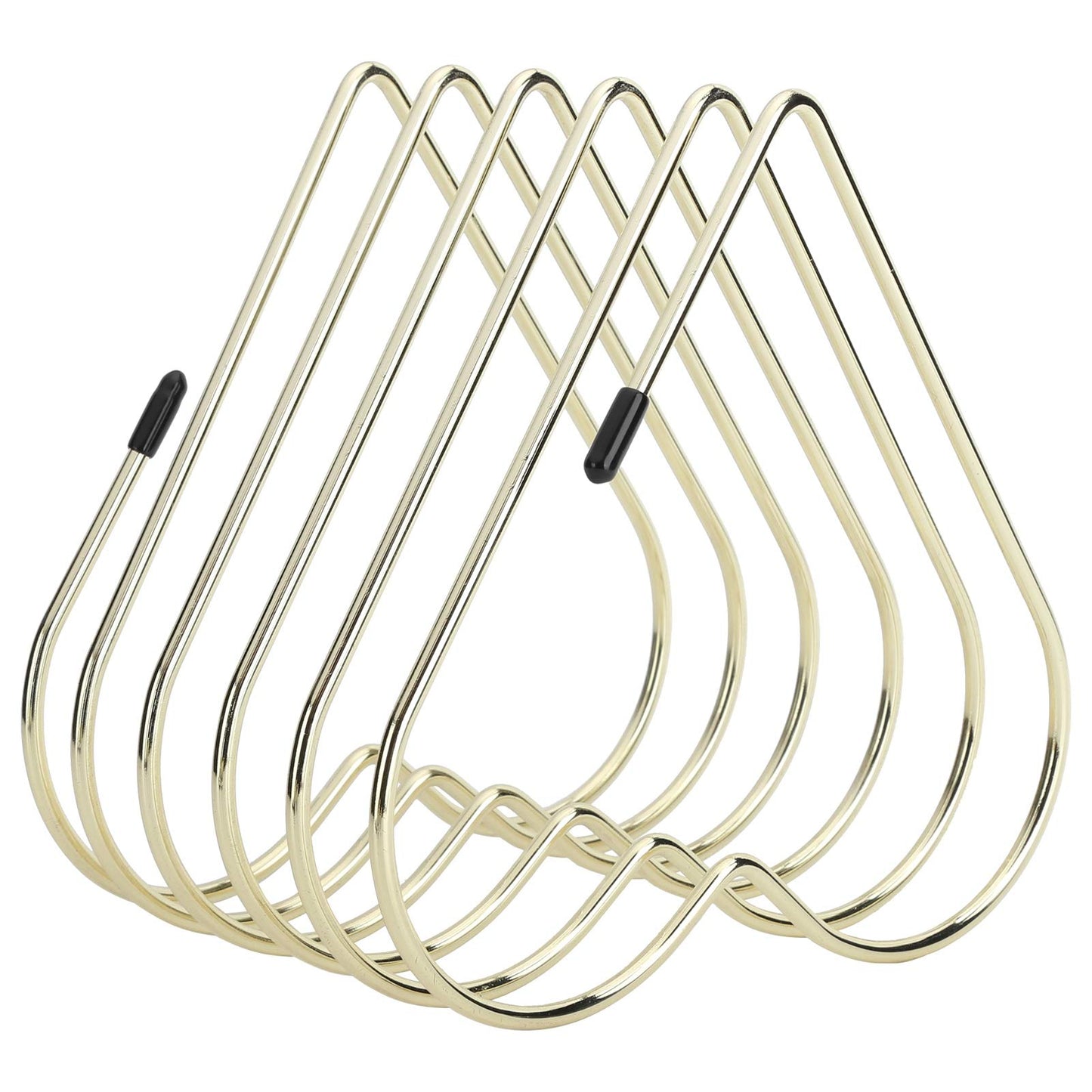 Kodrily Folder Holder for Desk, Heart Shaped Desk File Organizer Vertical File Holder, 5 Slots Iron Gold File Holder, Telescopic Book File Organizer Stand for Desk File, Gold
