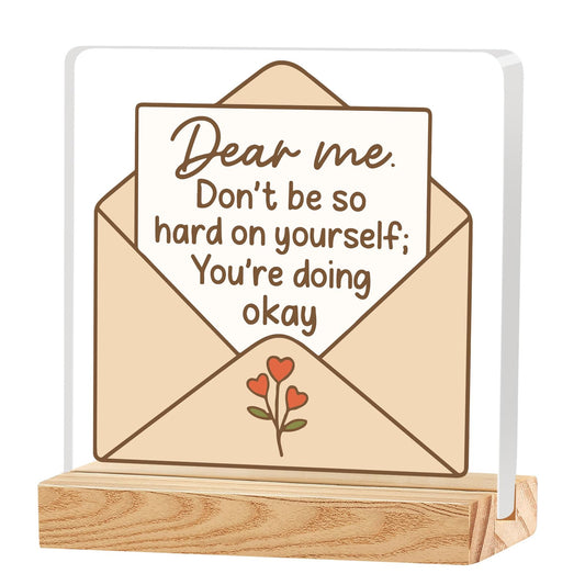 You're Doing Okay Motivation Desk Sign Home Office Rome Decor for Friends Coworker Workspace Supplies Essentials Decoration for Cubicles Team Appreciation Gift for Men Women