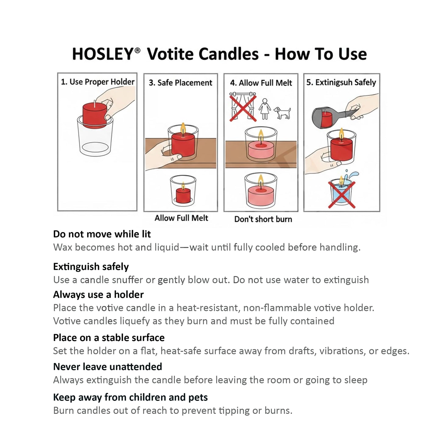 Hosley Set of 30 Unscented White Votive Candles – Bulk Pack, Clean-Burning, Long-Lasting 10-12 Hour Burn Time – Ideal for Weddings, Home Décor, Spa, and Events