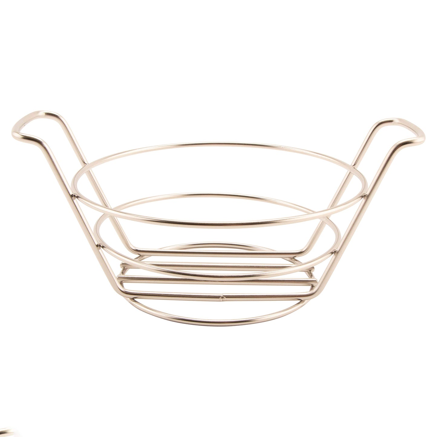 7" Stainless Steel Round Basket with Handles, Clipper Mill by GET 4-22784 (Qty,1)