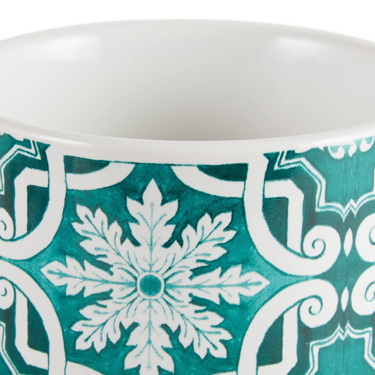 DII Kitchen Accessories Collection Ceramic, Canister Set, 4.5 Cup/3 Cup/1.25 Cup, Teal Tile
